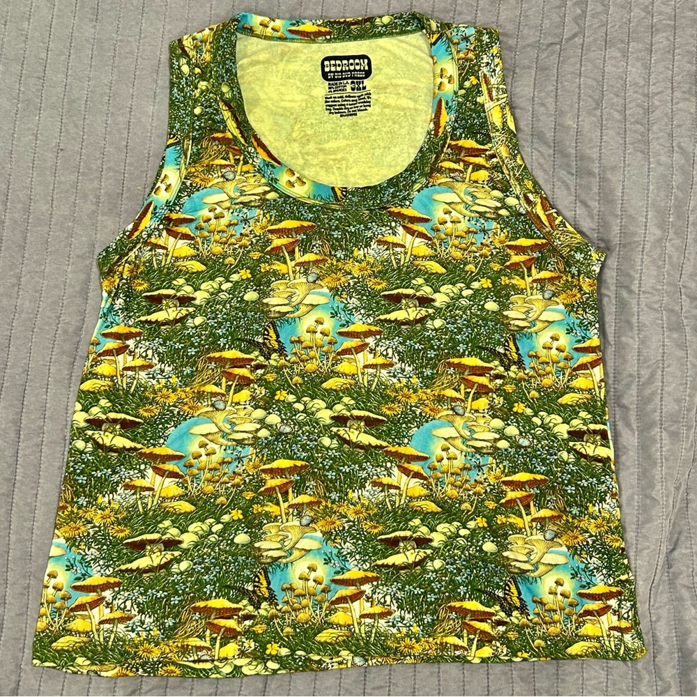 Big Bud Press Limited Edition Bill Ogden Fungi Fantasy Print Tank *Never worn*